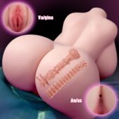 34cm sex torso1 Realistic sex doll torso with detailed vaginal and anal features for adult use.