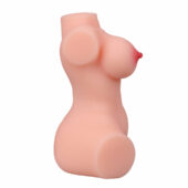 Small flat chested sex doll torso with realistic skin tone and detailed features.